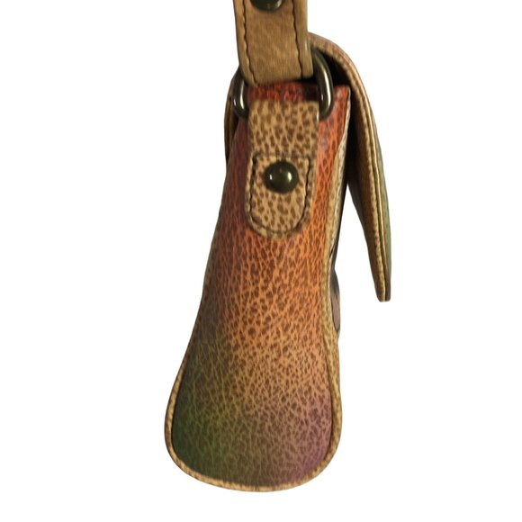 Anuschka NEVER USED Handpainted Leather Shoulder Bag Southwest Tribal - Picture 10 of 12